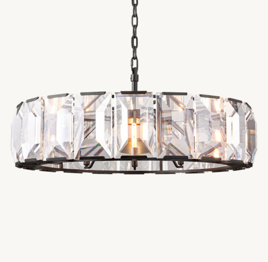 HARLOW CRYSTAL ROUND CHANDELIER 43"