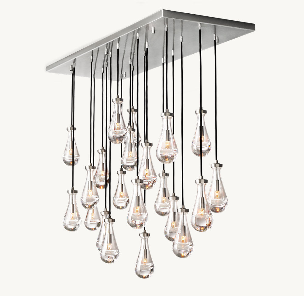 RAIN RECTANGULAR CHANDELIER 72"