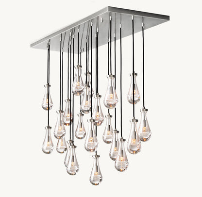 RAIN RECTANGULAR CHANDELIER 72"