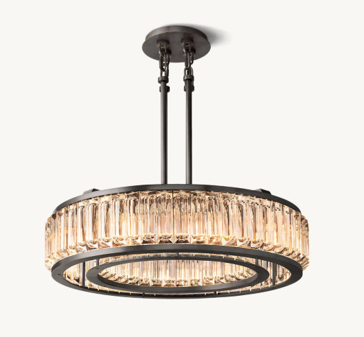MAURIER ROUND CHANDELIER 37"