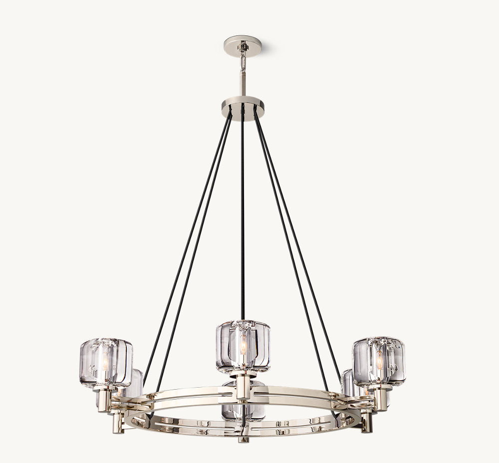 DEMARET ROUND CHANDELIER 36"