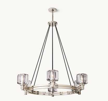 DEMARET ROUND CHANDELIER 36"