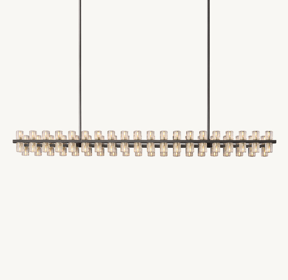 ARCACHON LED RECTANGULAR CHANDELIER 72"