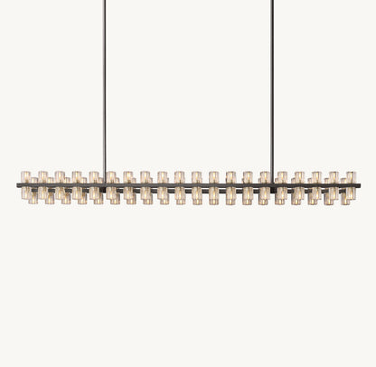 ARCACHON LED RECTANGULAR CHANDELIER 72"