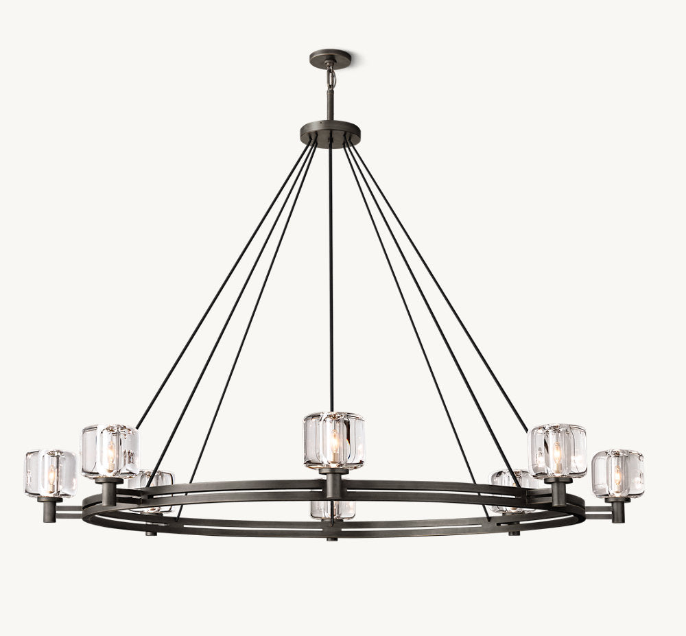 DEMARET ROUND CHANDELIER 60"
