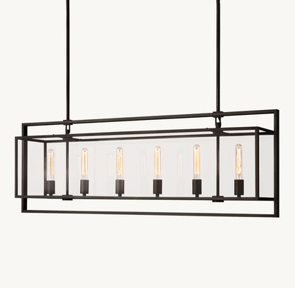 BECKMAN RECTANGULAR CHANDELIER 54"