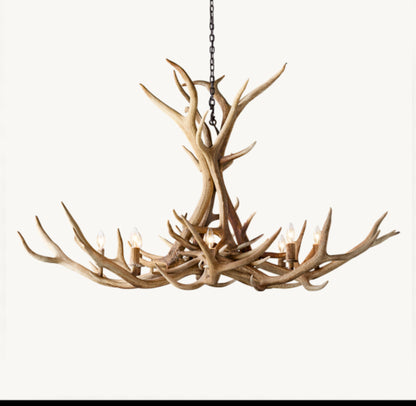NATURAL ANTLER CHANDELIER 60"