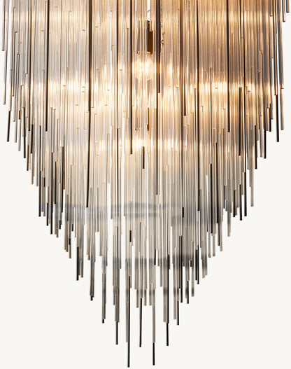CASCADA SQUARE CHANDELIER 30"