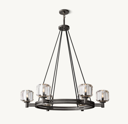 DEMARET ROUND CHANDELIER 36"