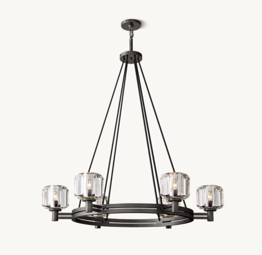 DEMARET ROUND CHANDELIER 36"