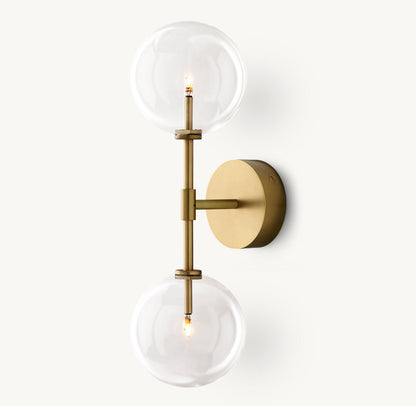 GLASS GLOBE LINEAR SCONCE