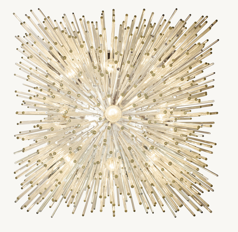 CASCADA SQUARE CHANDELIER 30"