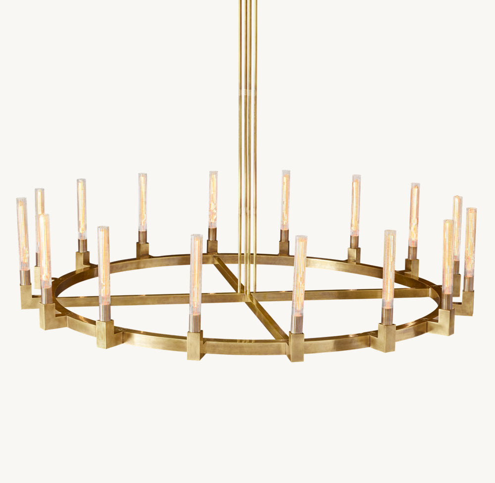 CANNELE ROUND CHANDELIER 72"