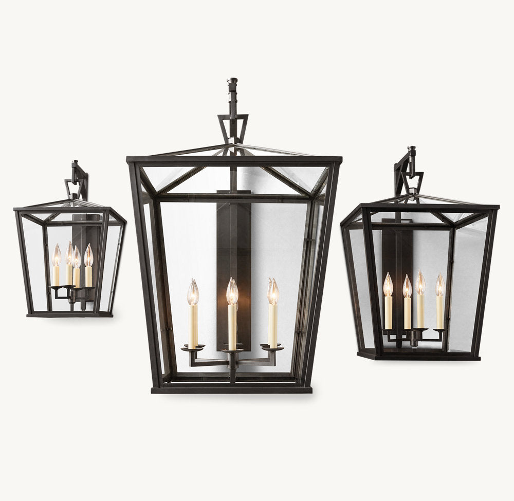 19TH C. ENGLISH OPENWORK OUTDOOR SCONCE 22"