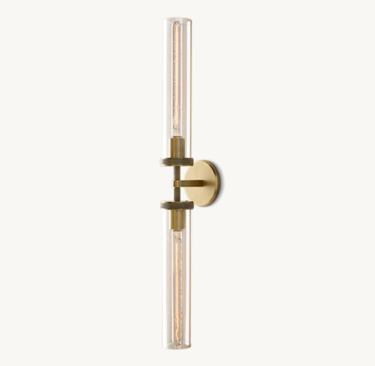 LAMBETH KNURLED GRAND LINEAR SCONCE