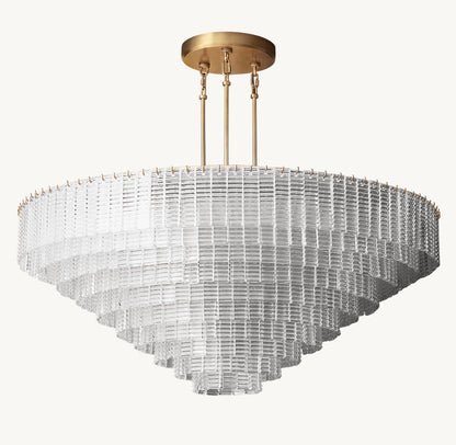 SIRENE CLEAR GLASS ROUND CHANDELIER 65"