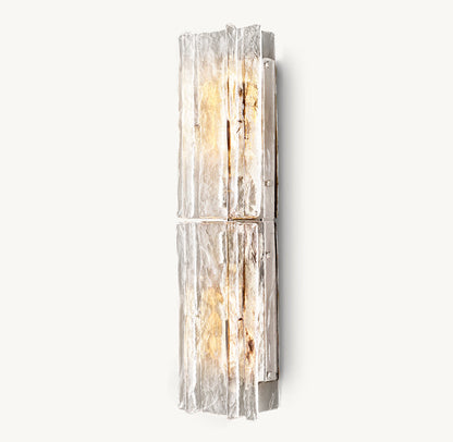 LATTICE CLEAR GLASS SCONCE
