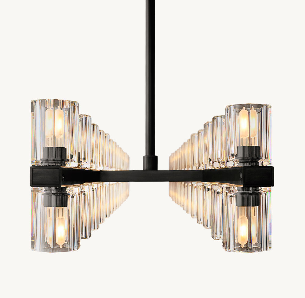 ARCACHON LED RECTANGULAR CHANDELIER 54"