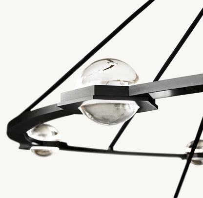 ÉCLATANT TWO-TIER ROUND CHANDELIER 60"