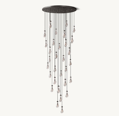 RAIN ROUND CHANDELIER 60"