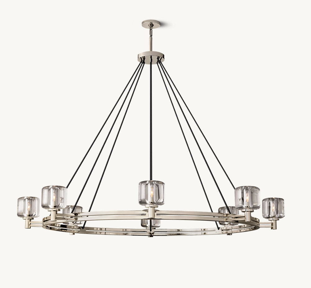 DEMARET ROUND CHANDELIER 60"
