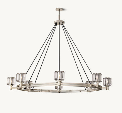 DEMARET ROUND CHANDELIER 60"