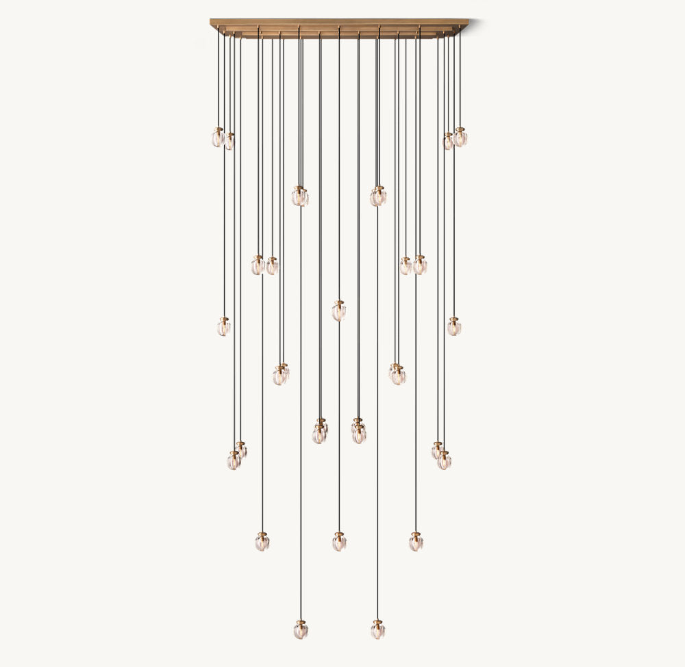 PEARL RECTANGULAR CHANDELIER 72"