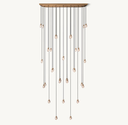 PEARL RECTANGULAR CHANDELIER 72"