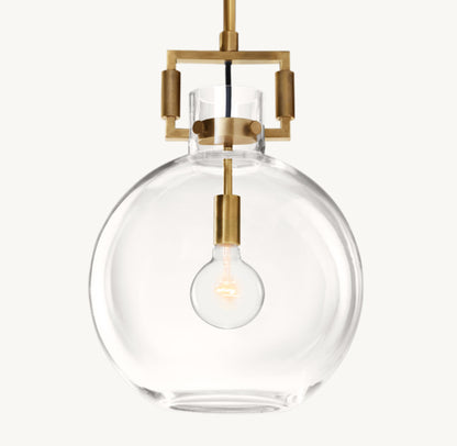 MACHINIST GLASS GLOBE PENDANT