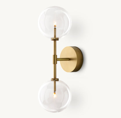 GLASS GLOBE LINEAR SCONCE