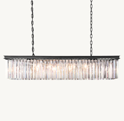 RHYS RECTANGULAR CHANDELIER 49"