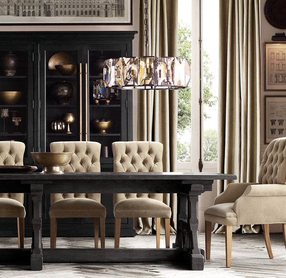 HARLOW CRYSTAL ROUND CHANDELIER 31"