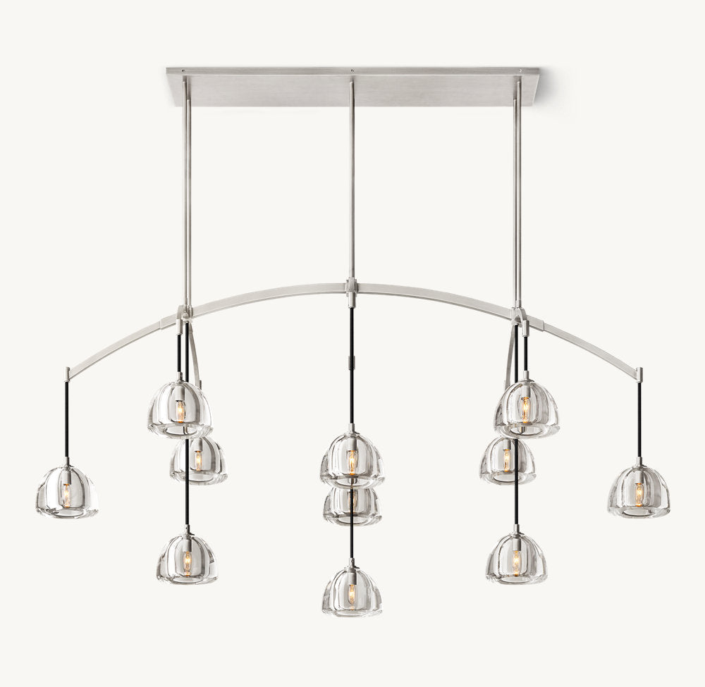 HEMISPHERE LINEAR CHANDELIER 72"