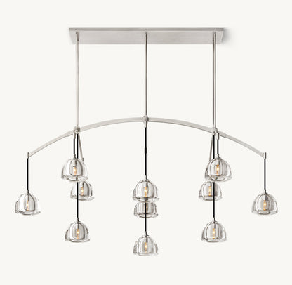 HEMISPHERE LINEAR CHANDELIER 72"
