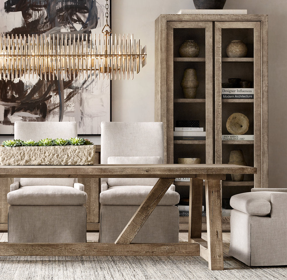 EMILE RECTANGULAR CHANDELIER 54"