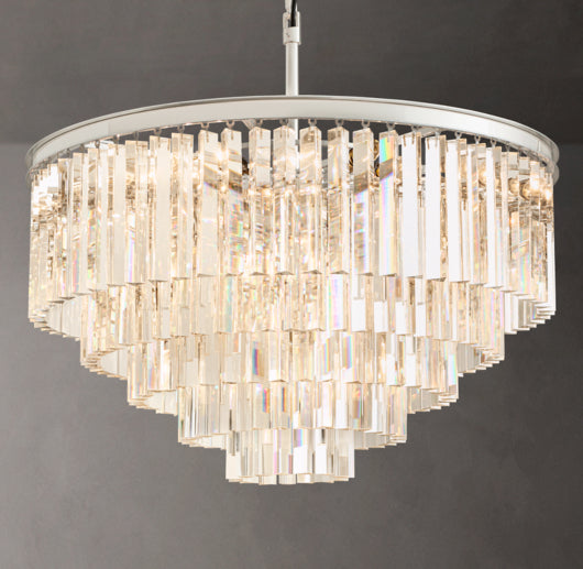 1920S ODEON ROUND CHANDELIER 32"
