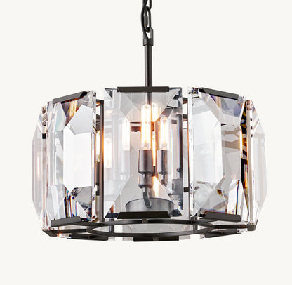 HARLOW CRYSTAL ROUND CHANDELIER 19"
