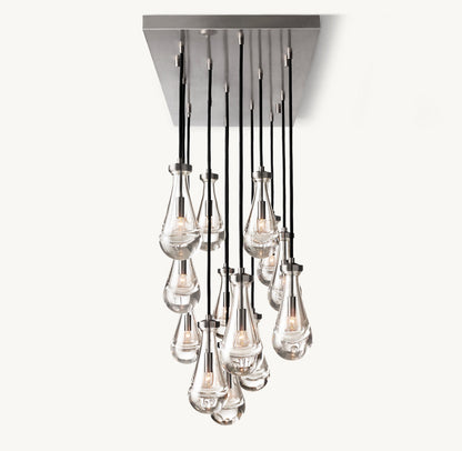 RAIN RECTANGULAR CHANDELIER 54"
