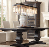 1920S ODEON RECTANGULAR CHANDELIER 40"