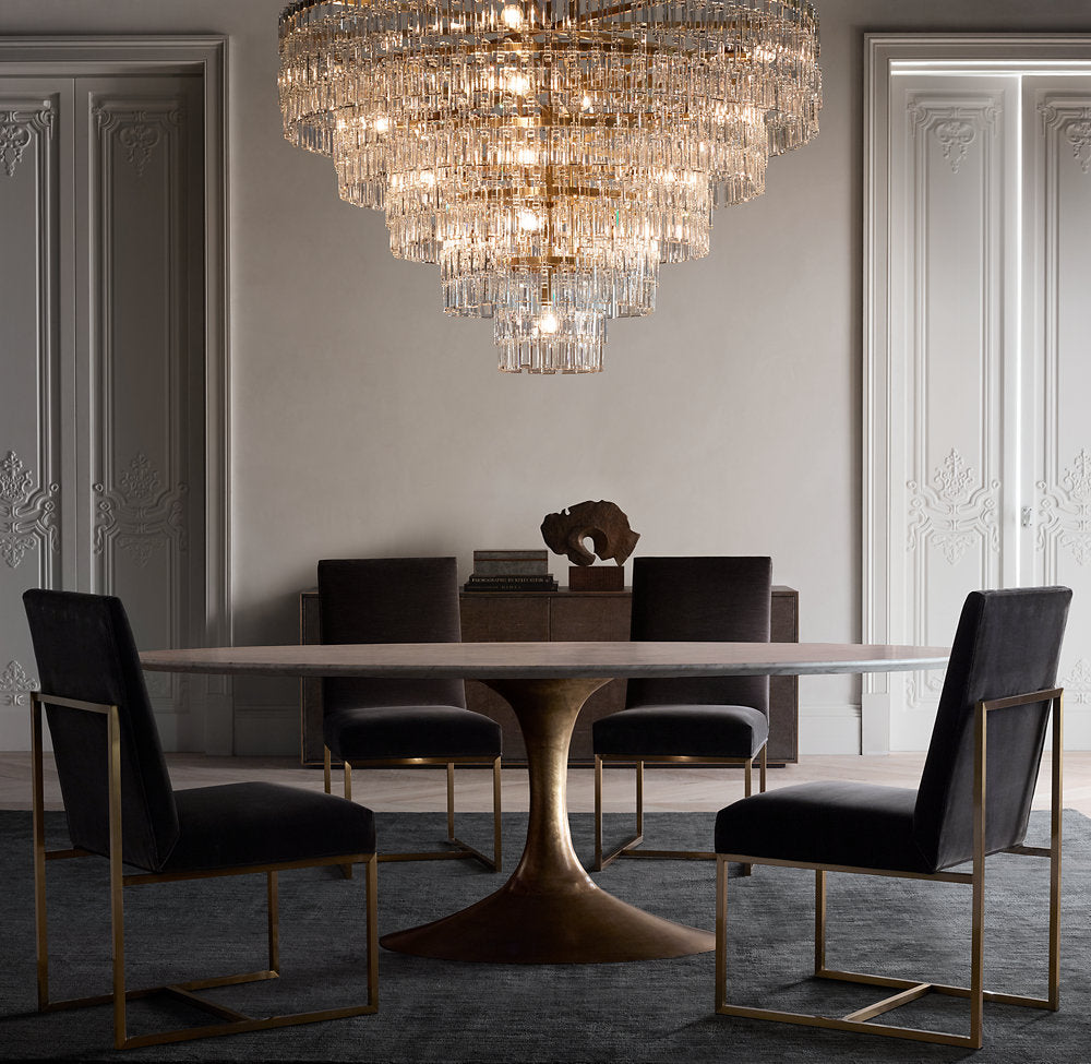 MARIGNAN TIERED ROUND CHANDELIER 48"