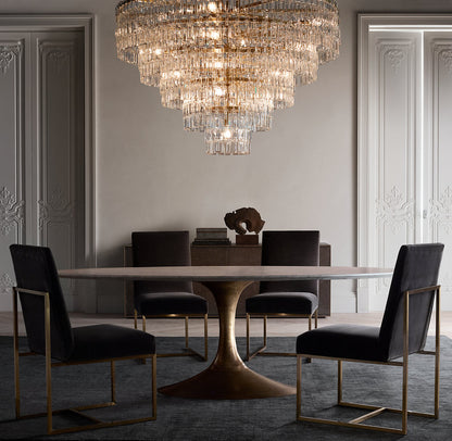 MARIGNAN TIERED ROUND CHANDELIER 48"