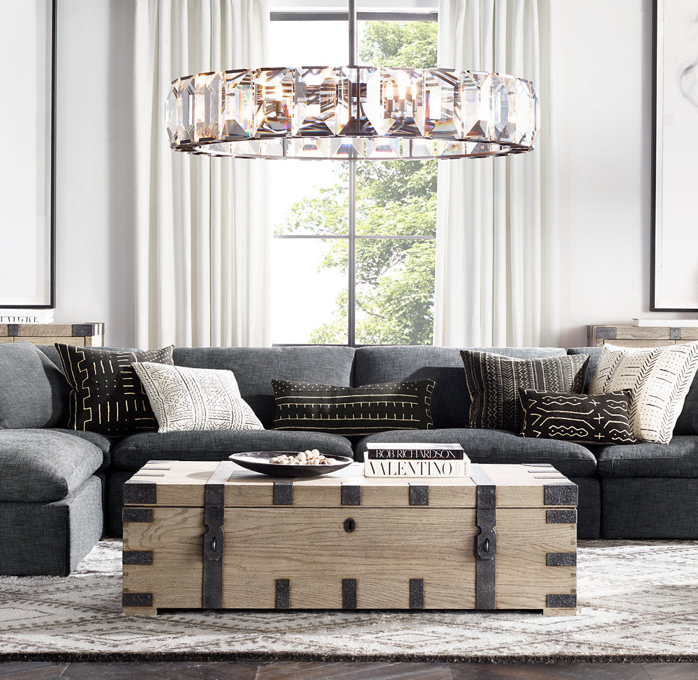 HARLOW CRYSTAL ROUND CHANDELIER 60"
