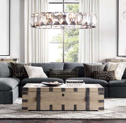 HARLOW CRYSTAL ROUND CHANDELIER 60"