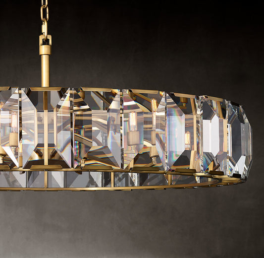 HARLOW CRYSTAL ROUND CHANDELIER 31"