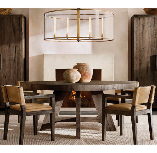 BECKMAN ROUND CHANDELIER 33"