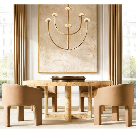 PEDRA ROUND CHANDELIER 32"