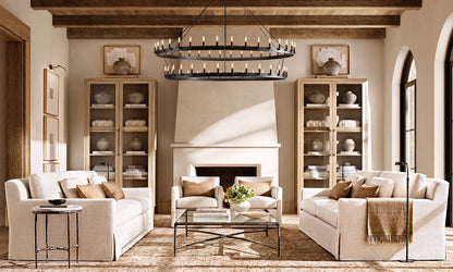 CAMINO VINTAGE FILAMENT TWO-TIER CHANDELIER 71"