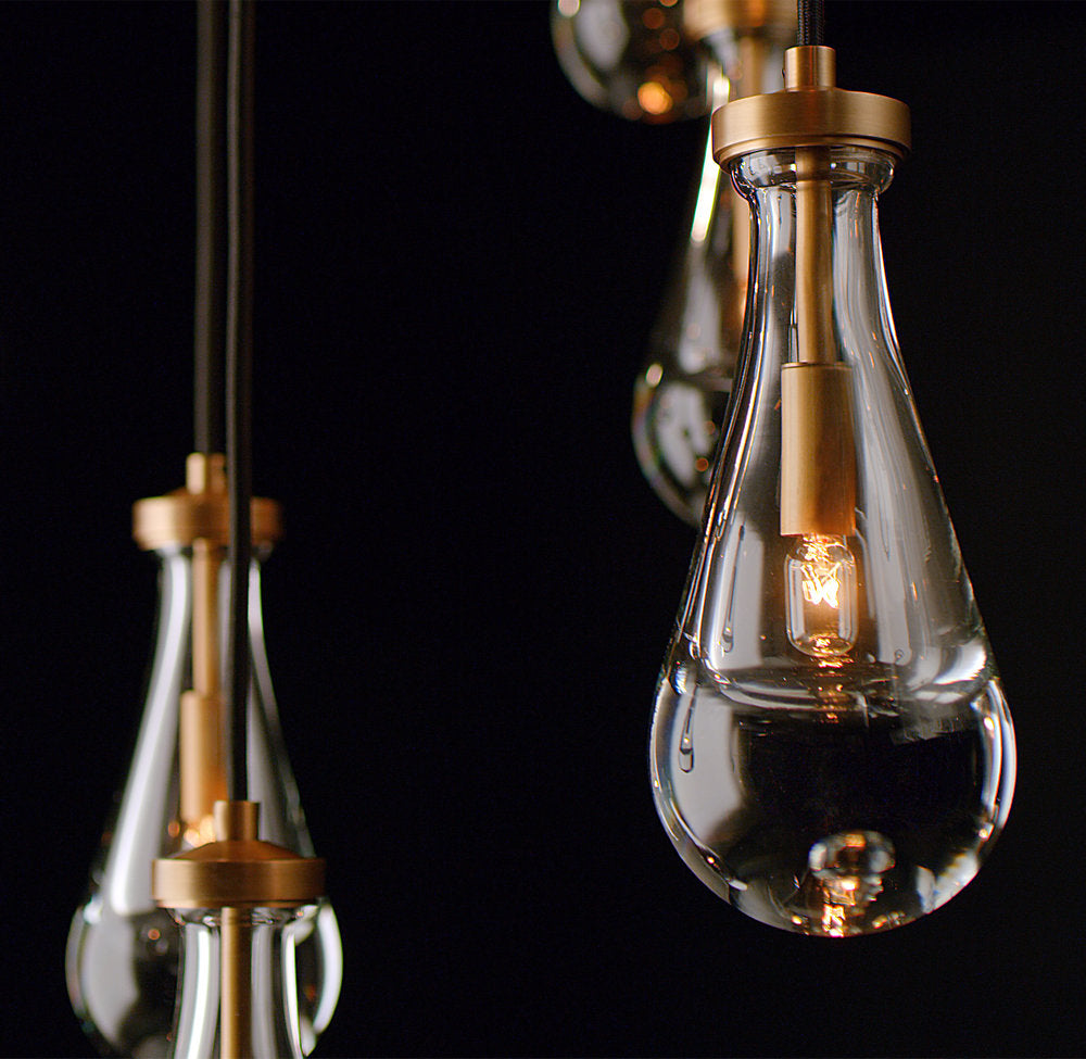 RAIN ROUND CHANDELIER 18"