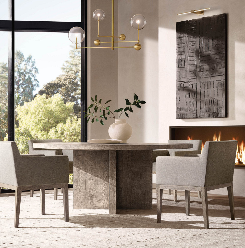 GLASS GLOBE MOBILE THREE-ARM CHANDELIER 46"