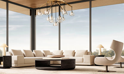 HEMISPHERE ROUND CHANDELIER 60"